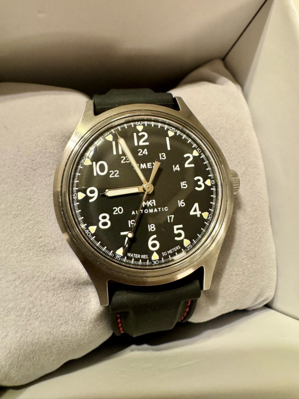Timex MK1 Automatic Men's Watch - Black Dial with Black Strap